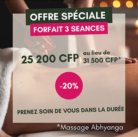 Offre spéciale massages Nouméa